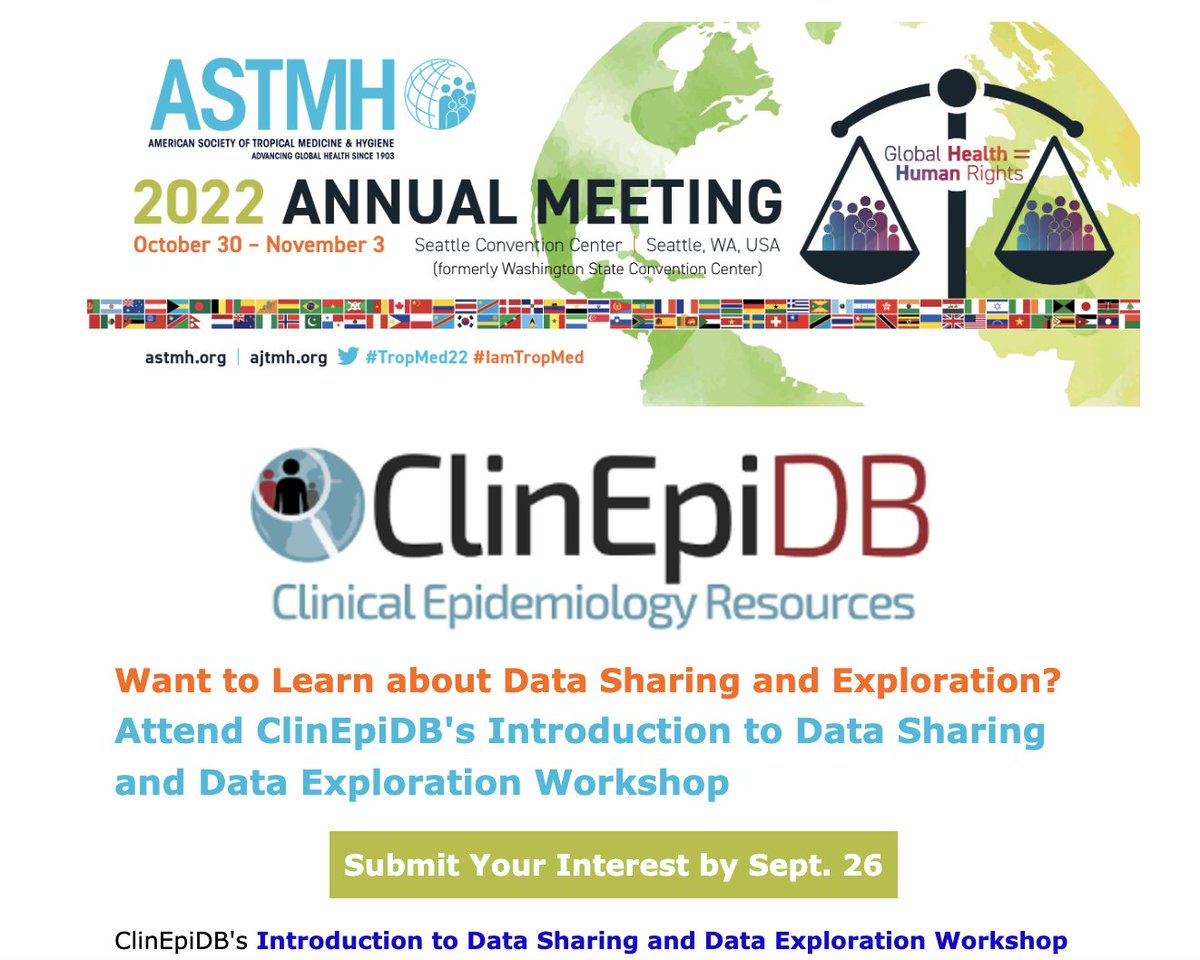 Last call to apply for our #TropMed2022 workshop! Applications close on Monday, Sept 26. Hope to see you in Seattle soon! astmh.org/awards-fellows…