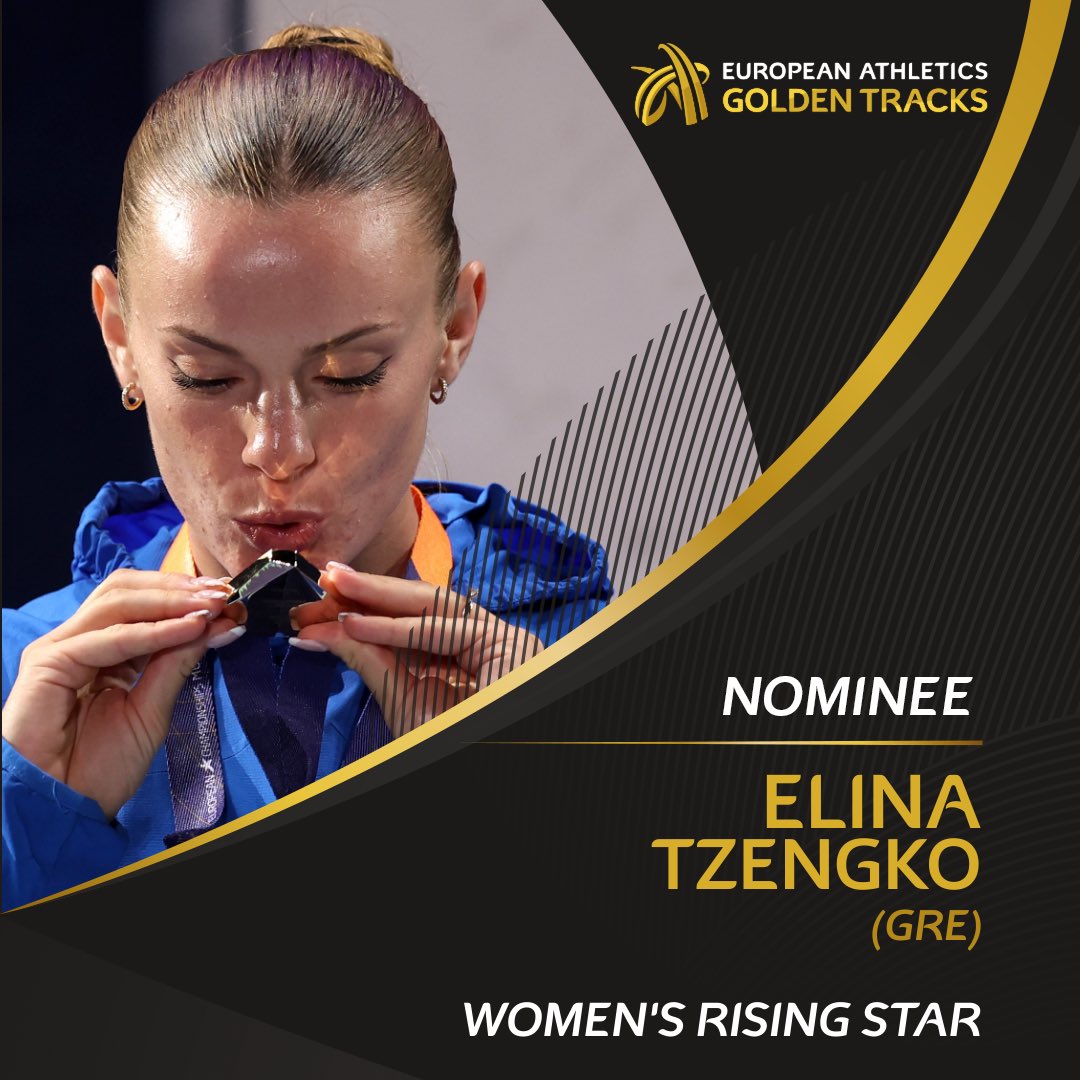 RT to vote for Elina Tzengko! 🇬🇷 🥇 European javelin champion 📊 European leader at 65.81m 🗳 Voting closes on Friday 30 September. #GoldenTracks