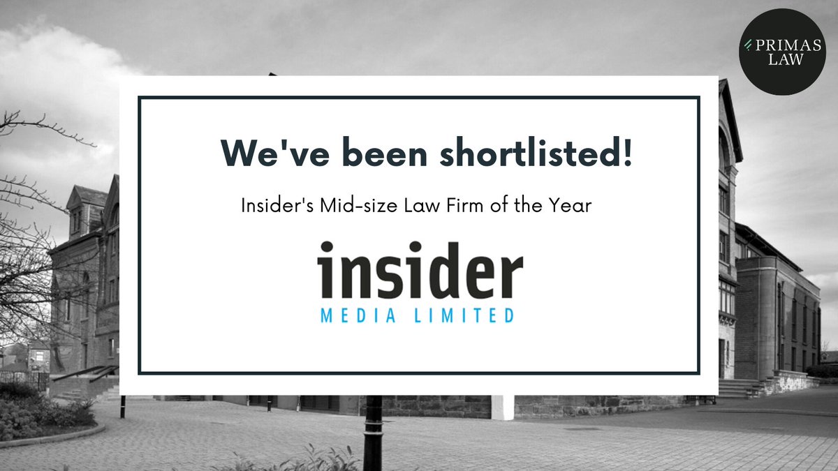 PrimasLaw's tweet photo. ⚫️We’re proud to be shortlisted for Mid-size Law Firm of the Year at @insidernwest's Dealmakers Awards!
 
💬Corporate Partner, Gary Black said: "We continue to grow at a significant rate, and to be shortlisted alongside well-established firms is a real testament to our team." https://t.co/4NrVjQhhWa