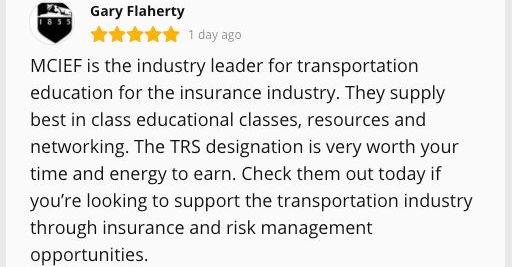 MCIEF2's tweet photo. 👋 Tell us what you think! ⭐⭐⭐⭐⭐ If you find our information to be helpful, 🚛 write a review! Share 💬 your experience 🙋 with MCIEF. 💛💚
➡️ https://t.co/kVTj25t4Ts  ⭐⭐⭐⭐⭐
#MCIEF #TruckingInsurance #TruckingEducation #TRS #TruckingU #TruckCrash #TruckingSafety https://t.co/nGy0LqDf50