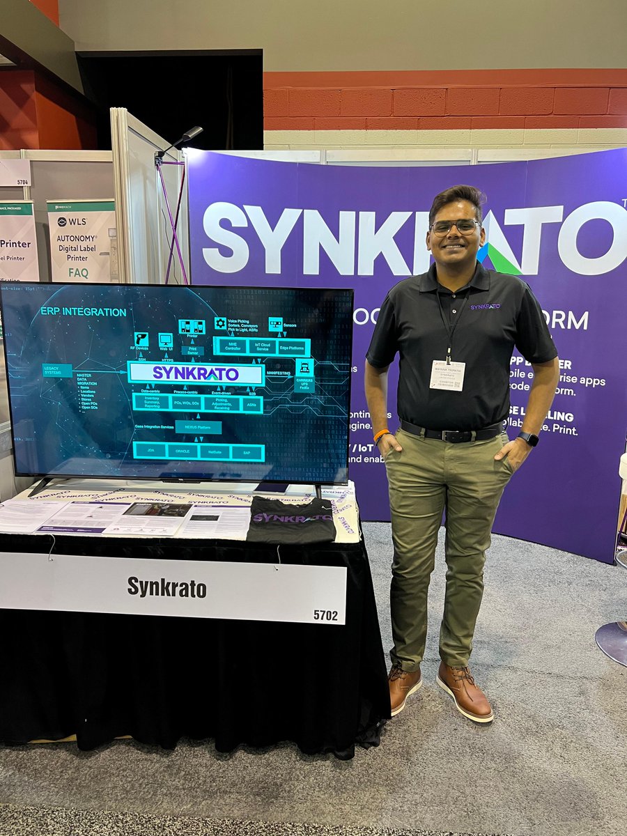 synkrato's tweet photo. We are sad that #LabelExpoAmericas is coming to an end but happy to still have one more day to meet with everyone. If you haven't, come chat with us about integrated label management platforms and warehouse and supply chain operations #digitalLabeling #technology #printing https://t.co/L5VnAZza85