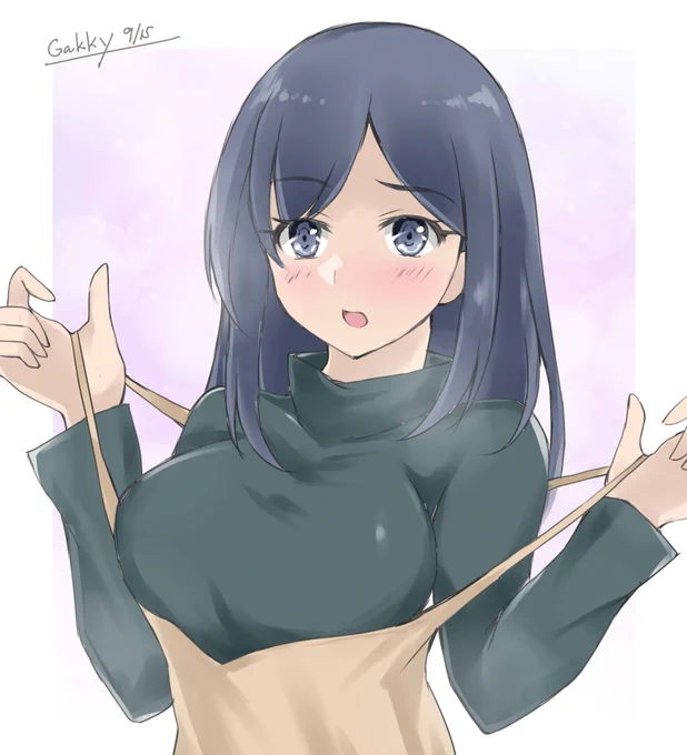 #艦これ版真剣お絵描き60分一本勝負_20220915#艦これ版深夜の真剣お絵描き60分一本勝負ふう・・・、なんか暑くない? 