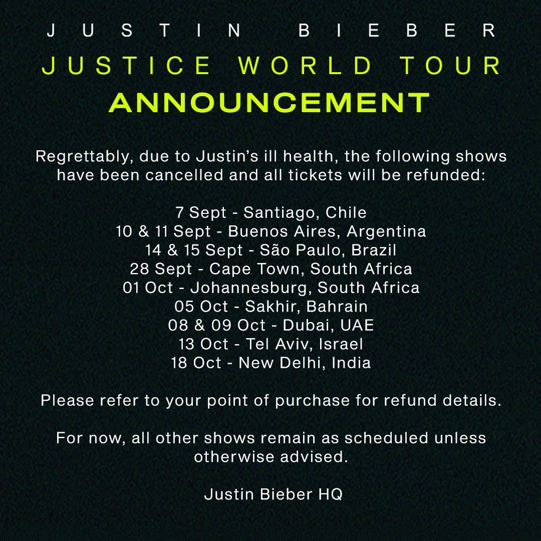 Justice World Tour tweet media