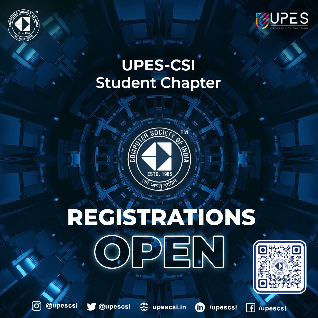 Computer Society of India, UPES tweet media