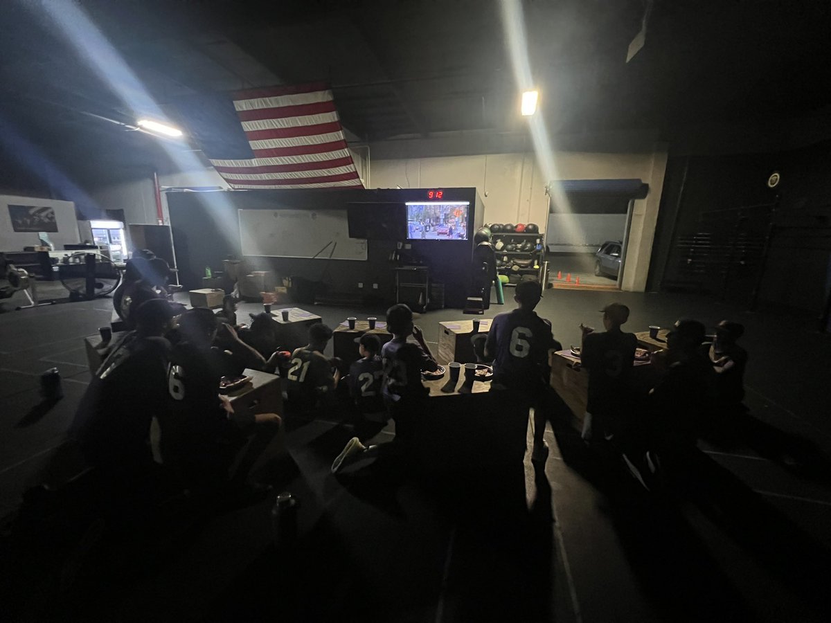 Ikeballou's tweet photo. Had a movie night with the squad! Only a few had seen Major League! They had a great time 🤩💪🏾 #makebaseballfun #hardwork #SoCal #Monarchs https://t.co/h8nwo3goht