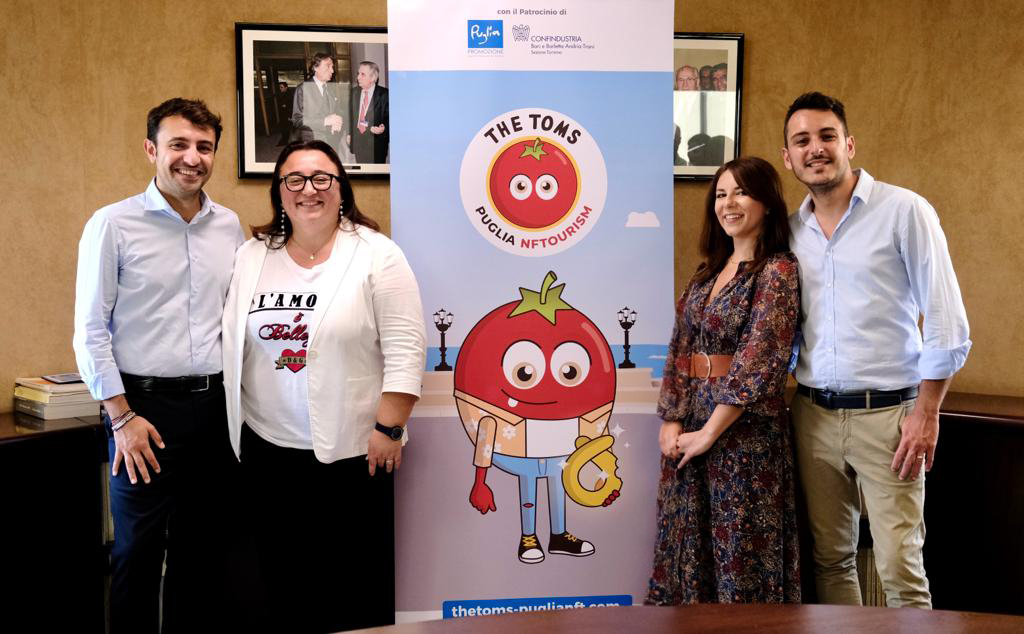 thetoms_'s tweet photo. Here we go! 🍅 The Toms team. Super happy after the press conference in Confindustria Bari | Andria Barletta e Trani.  

How did it go? We were overwhelmed by curiosity and enthusiasm. The power of new ideas. 💡 https://t.co/sSze08GzDH