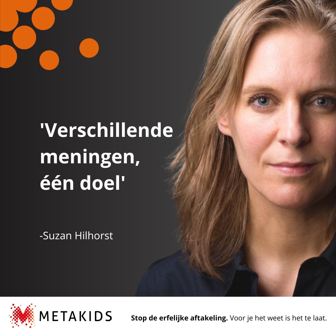 “Of je er nu achter staat of niet, of je strijdvaardig bent, boos, trots of gekwetst; al deze emoties hebben één en dezelfde basis: het verlangen om elk #kind met een #MetaboleZiekte te zien opgroeien.”  Lees en deel het verhaal van @suzanhilhorst. ❤️

metakids.nl/column/verschi…