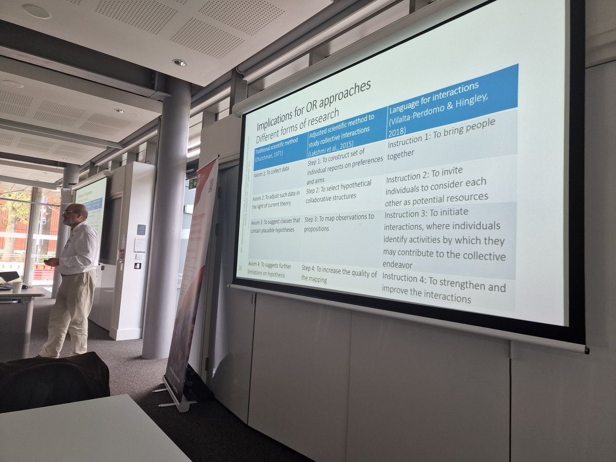 or_problem's tweet photo. Final session of #SORPS at #OR64 learning about what to ask who, then dealing with old designs moving to new. @TheORSociety #ORMS #Systems https://t.co/keyRAF2Px7