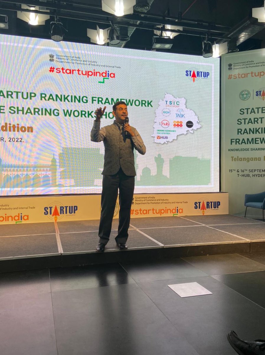 Startup India (@startupindia) on Twitter photo A special address by Dr. Jayesh Ranjan, Principal Secy, Govt of Telangana on the State Startup Ecosystem of Telangana. He highlighted the importance of formulating & implementing strong startup policies.
@WEHubHyderabad <a href="/EmergingTechTS/">Emerging Technologies Govt. of Telangana</a> @taskts <a href="/RICH_Hyd/">Research and Innovation Circle of Hyderabad- RICH</a> @teamTSIC <a href="/startup_ts/">Startup Telangana</a> A special address by Dr. Jayesh Ranjan, Principal Secy, Govt of Telangana on the State Startup Ecosystem of Telangana. He highlighted the importance of formulating & implementing strong startup policies.
@WEHubHyderabad <a href="/EmergingTechTS/">Emerging Technologies Govt. of Telangana</a> @taskts <a href="/RICH_Hyd/">Research and Innovation Circle of Hyderabad- RICH</a> @teamTSIC <a href="/startup_ts/">Startup Telangana</a>
