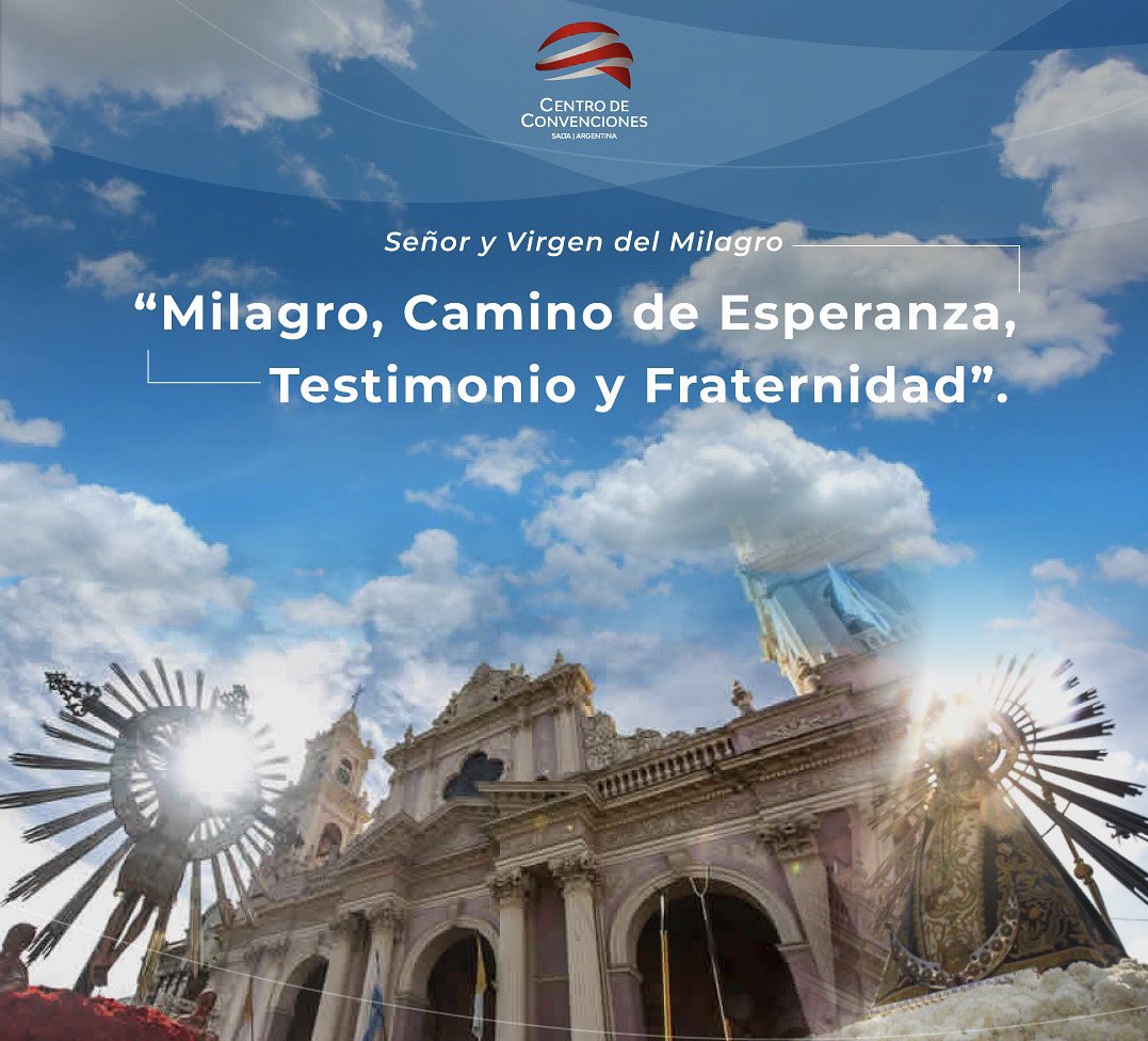 Señor y Virgen del Milagro, somos parte del amor de un pueblo que renueva su fe y agradece por este año especial de mucho trabajo y compromiso🙏🏻
Milagro, camino de Esperanza, Testimonio y Fraternidad.
.
.
.

#milagrosalteño #milagro #milagroparaelmundo #milagro2022