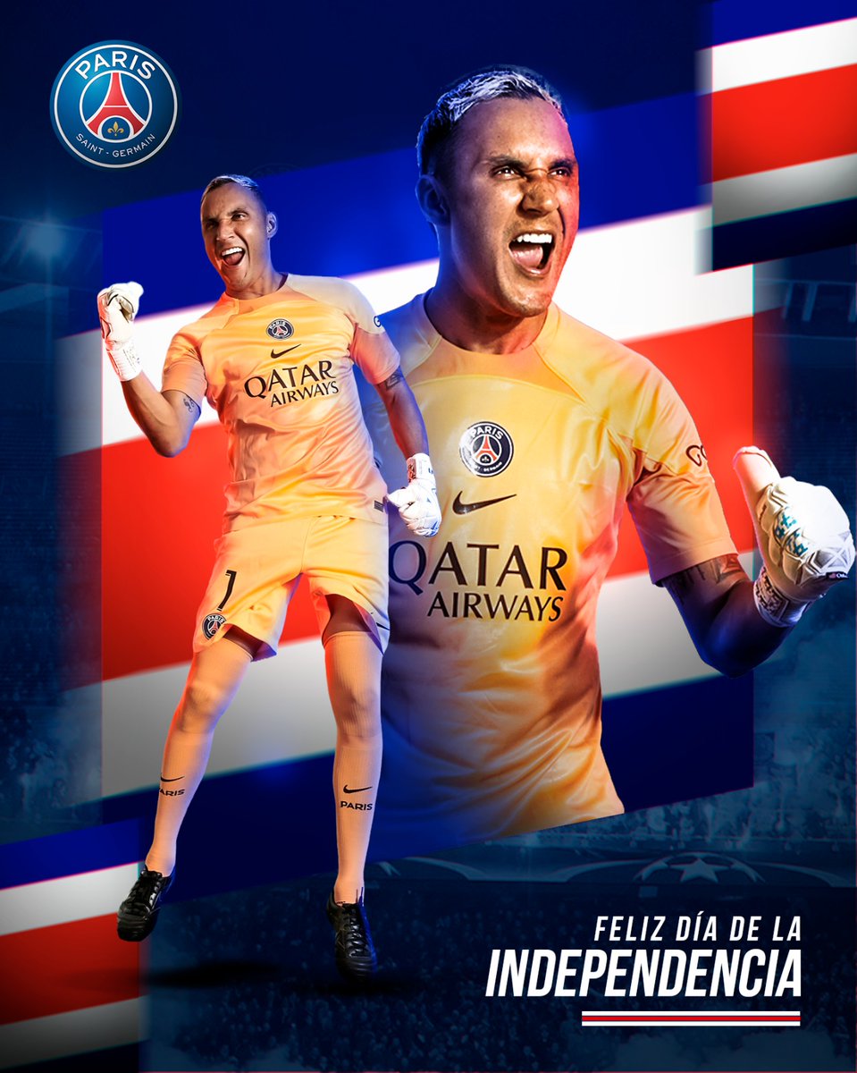 PSG_espanol's tweet photo. 🇨🇷 ¡FELIZ DÍA DE LA INDEPENDENCIA, COSTA RICA! 🇨🇷

¡Pura Vida, mae! 🙌

#VamosParis 🔴🔵 https://t.co/yL8erz9NFB