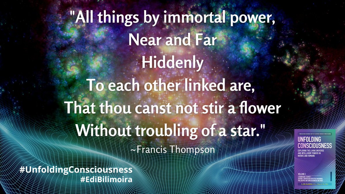 UnfoldingConsc1's tweet photo. “Unfolding Consciousness: Exploring the Living Universe and Intelligent Powers in Nature and Humans" ~ Available Now ✨

@edi_bilimoria 

#Consciousness #Religion #Science #Philosophy  #Theosophy #Theosophical #theosophicalsociety #FrancisThompson #Asabovesobelow https://t.co/4D8yxP91z2