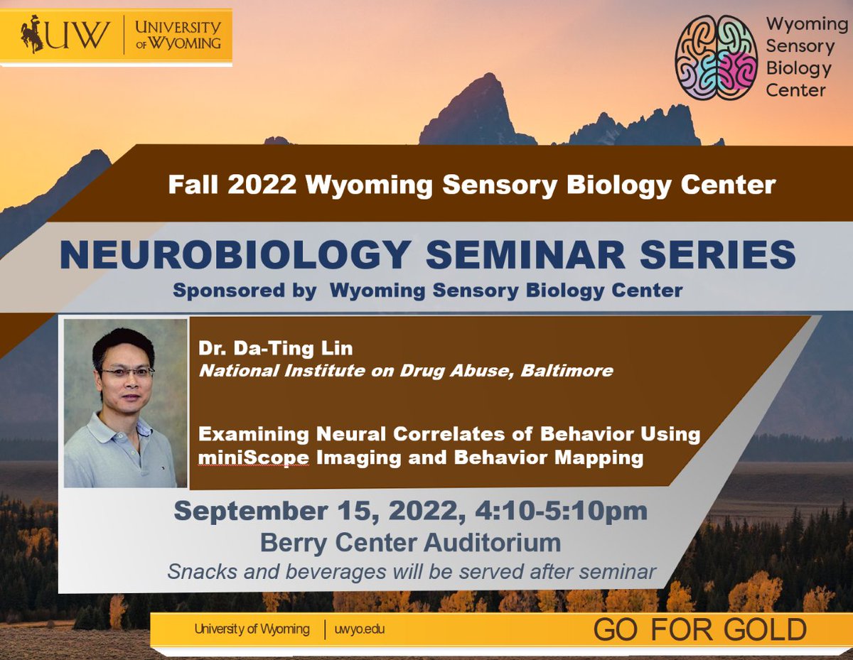 uwyoneuroscien1's tweet image. Don&apos;t miss this week&apos;s @uw_sbc seminar!
