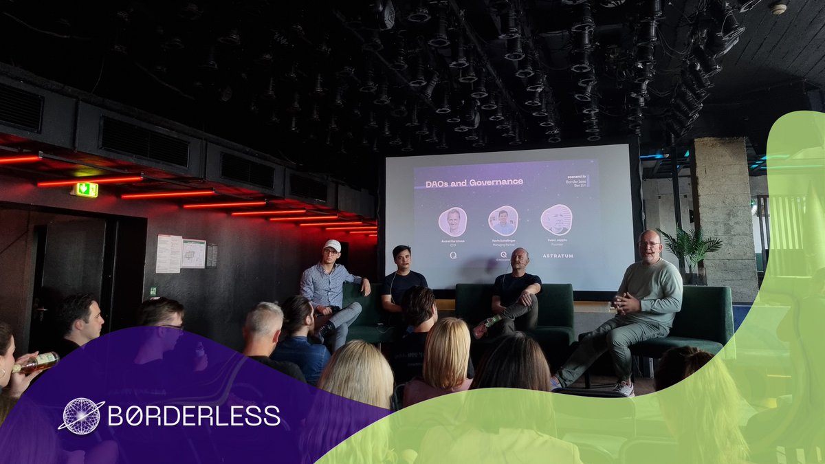 EventBorderless's tweet photo. ๐ The ๐๐๐๐๐
panel in #BorderlessBerlin!
๐ฃ ๐๐๐๐ฌ ๐๐ง๐ ๐๐จ๐ฏ๐๐ซ๐ง๐๐ง๐๐
๐ฃ๏ธ @martchouk
๐ฃ๏ธ @k_schellinger
๐ฃ๏ธ @laepple https://t.co/7LhLubLPam