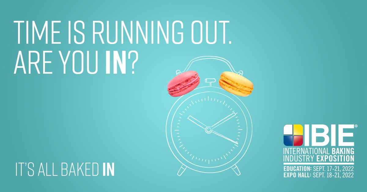 If you’ve left your decision about going to #IBIE2022 in #LasVegas to the very last minute, here’s a little inducement to help you make up your mind. Simply register at the <a href="/BakingExpo/">IBIE 2025</a> website, use the promo code EXH5249, and get 20% off the entrance fee on us.  👍#baking #bakery