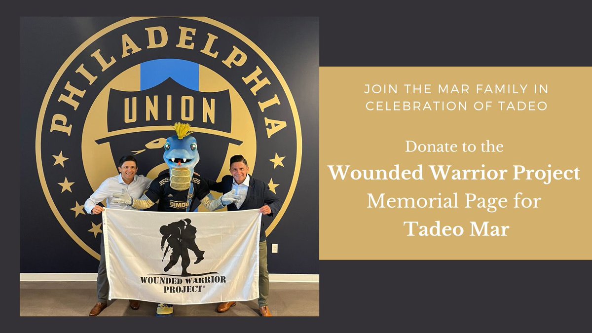 ManuelxMar's tweet photo. Welcome to our memorial page for @TadeoMar, on this 4yr anniv of his passing in partnership w @wwp. Your memorial gift will support life-changing programs for America’s injured vets. https://t.co/gAgiQ56qJd Thx 4UR support, Manny @alan_mar_ https://t.co/xW6C7BfcDD