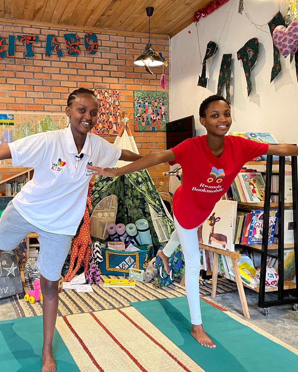 RWBookmobile's tweet photo. To our dear children , as the week is coming to and end remember to exercise a little to improve your strength, balance ,flexibility and staying relaxed.Above all stay put, find time to read and learn 
at home ❤️📚🧘‍♀️❤️.
#storytimeyoga #lovereading 
#maketimeforreading #somansome https://t.co/G9UBniLafH