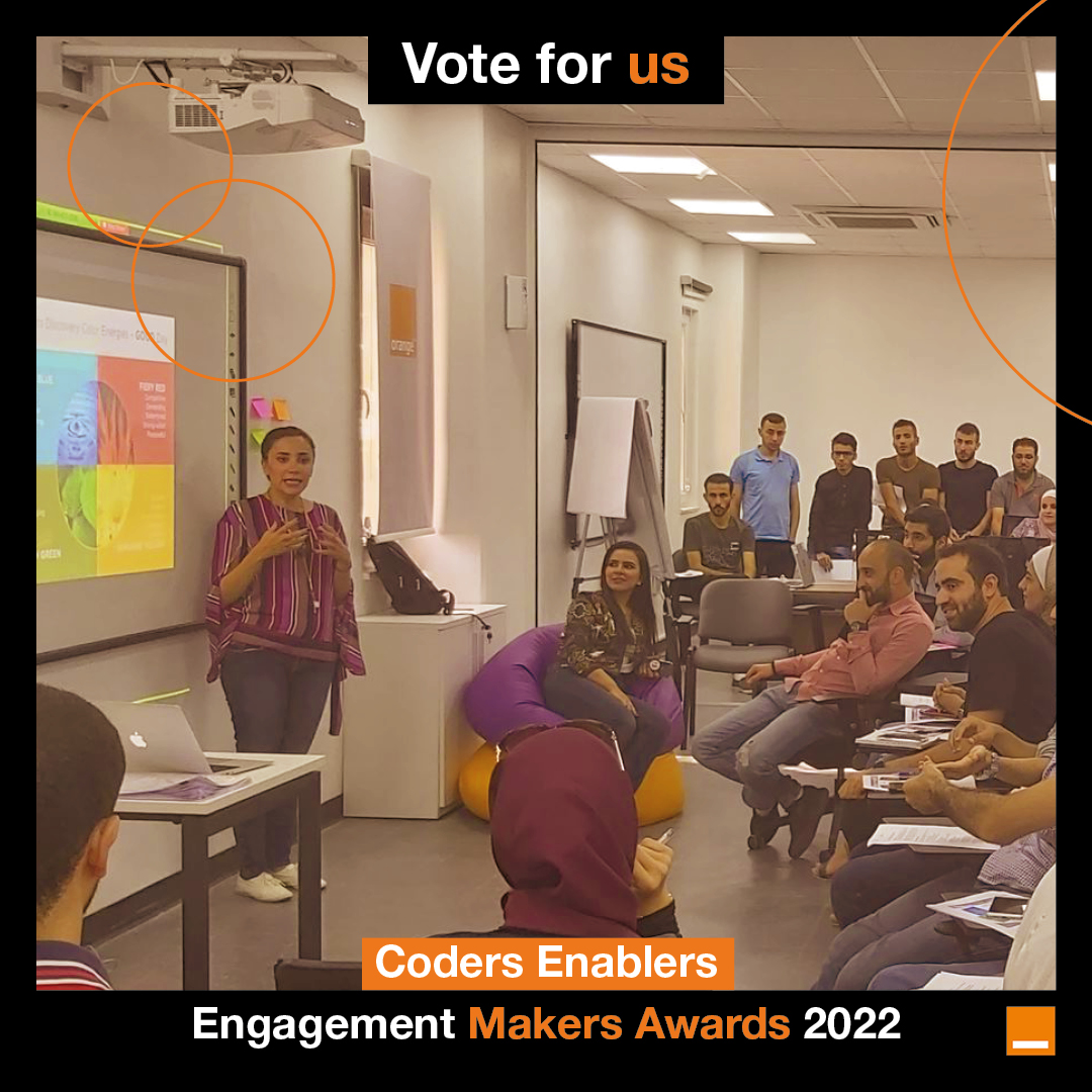 orangeafrica's tweet photo. [#CallToVote 📢] Orange is committed and so are its employees!

#EngagementMakers: Vote now for @OrangeJo "Coders Enablers" project 💻

➡️ To vote, click on the link: https://t.co/7Z5qjySZgW https://t.co/spnHApjlNM