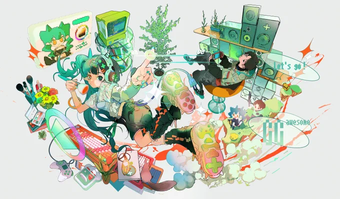 東京ゲームショウ2022のメインビジュアルを描かせていただきました!#東京ゲームショウ2022 