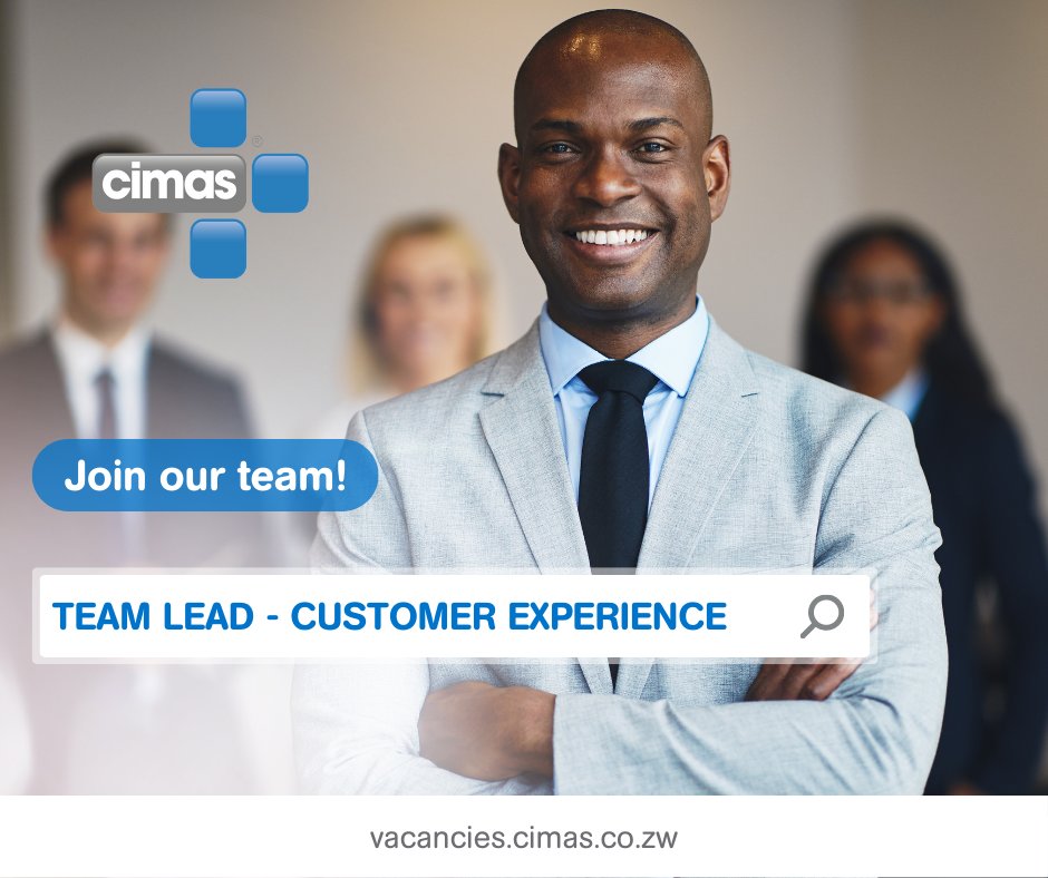 CimasHealth's tweet photo. Vacancy Alert!
The Group wishes to invite applications from suitably qualified &amp; experienced individuals to fill the Team Lead - Customer Experience role that has arisen in our organization. https://t.co/ttLAKXtaKN