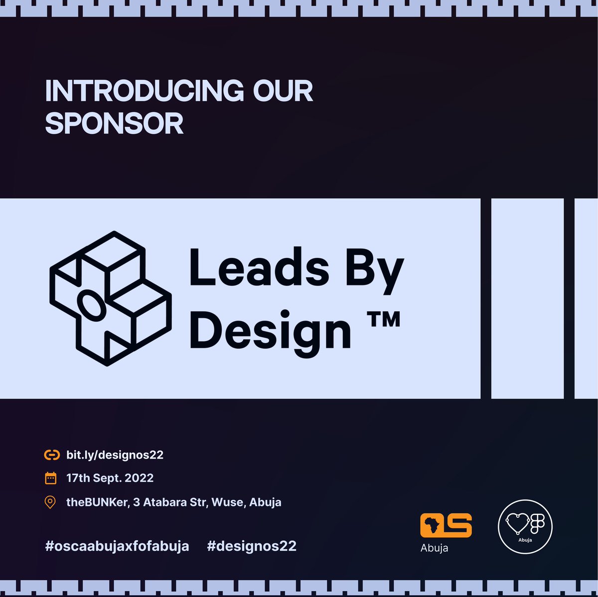 _oscaabuja's tweet photo. Design in Open Source is proudly sponsored by Leads By Design...

Find out more...
https://t.co/CETd6p3zbg

#oscaabujaxfofabuja #opensource
#designos22 https://t.co/3JMJHDv4Ki