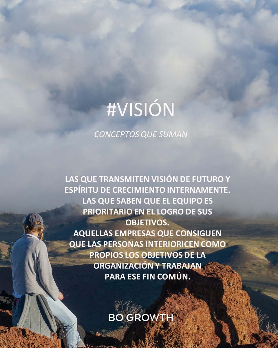 #Visión
Saber que trabajamos en una empresa con futuro y con visión de largo plazo, resulta fundamental para sentir que formamos parte de algo que nos ofrecerá la seguridad que toda persona busca.
#thepowerofpeople #conceptosquesuman #palabrashacialahumanizacion #vision #bogrowth