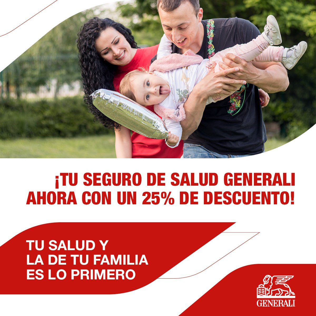 Generaliciscar's tweet photo. Tu salud y la de los tuyos es LO PRIMERO. ❤ Por eso, ahora con #GENERALI tienes tu seguro de salud con un 25% de descuento. Tener el mejor seguro médico según la OCU es así de fácil. Consúltame y te digo todos los detalles. https://t.co/AvPpgN3DPq