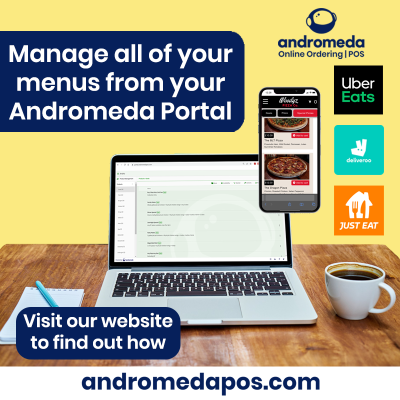 AndromedaPOS's tweet photo. Your Andromeda Portal can not only manage your own ordering website, but with our integrations, you can manage your 3rd party menus from the same place. Saving you time and providing consistency across all platforms. #onlineordering #justeat #ubereats #deliveroo #fooddeliveryapp https://t.co/94NzHrC0IM