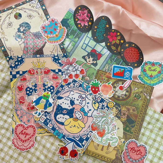 will be selling a bunch of prints n stickers in my shop tomorrow!  