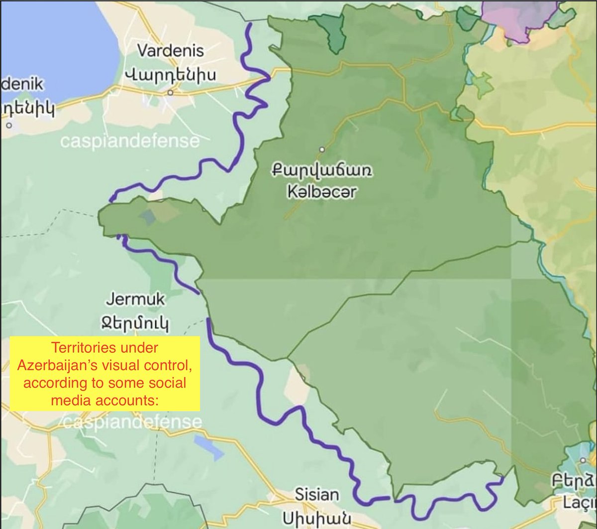 AhmadAlili's tweet photo. Now, we have two main points on the international border of #Armenia and #Azerbaijan which need urgent border delimitation and demarcation. Rapid international assistance is required to avoid further clashes at the international border.
#Peace4SC #NKpeace https://t.co/xLtDl4yLf4