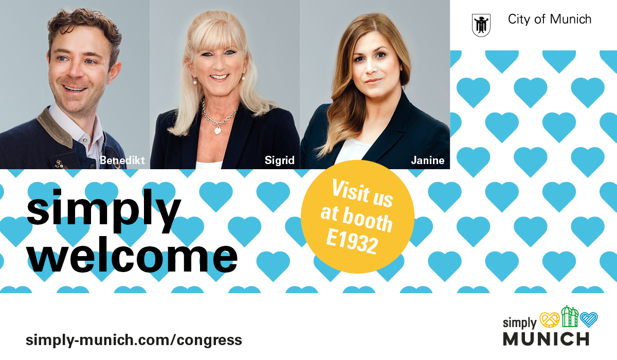 Munich Convention Bureau will be at IMEX America in Las Vegas with nine partners. Munich will be presenting itself at stand E1932 at the Mandalay Bay. We wish all trade fair visitors great success in Las Vegas!

#simplymunich #simplyprofessional #MunichCVB