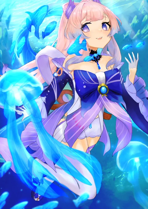 珊瑚宮心海 #珊瑚宮心海イラストコンテスト#GenshinImpact /#原神 