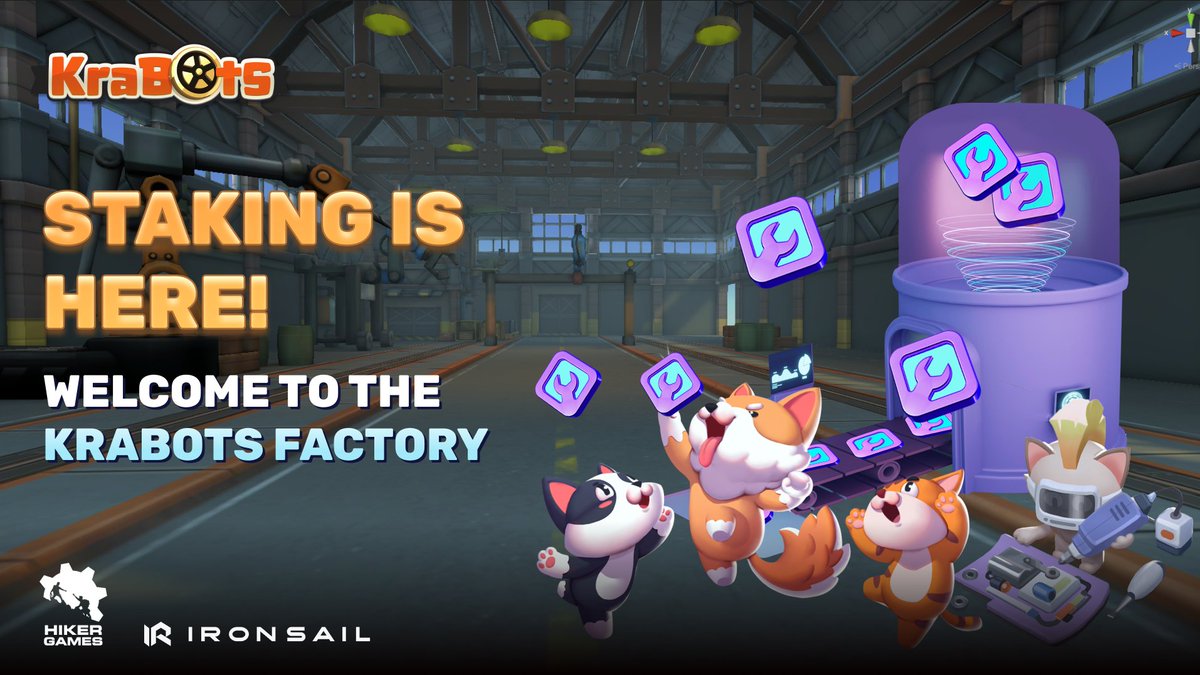 Krabots's tweet photo. 🤖😻🐶
To keep your $KRAC safe and profitable, the Krasopolis government is excited to introduce the Great Factory with a Staking Hub implemented.
Prepare $KRAC, $BNB, and visit https://t.co/qWK0e7s9mi to explore the double-reward mechanism in Staking Hub! 🔥
#Krabots #KraCoin https://t.co/LQqrMCsKeW