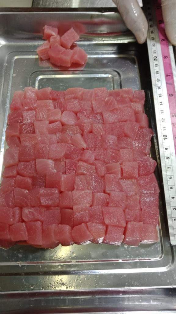 FinallyFish's tweet image. We also have freshly caught #yellowfin #tuna available in 1” cubes.

#FreshFish #WholesaleFish #FishMarket #Seafood #Fishing #SeaFoodLover #SeafoodBusiness #FishingLife #YellowfinTuna
