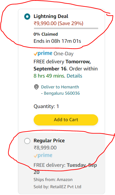 hemanth2k4's tweet photo. Hello @amazonIN,

Could you comment on the attached? https://t.co/CDaDC1kQjJ