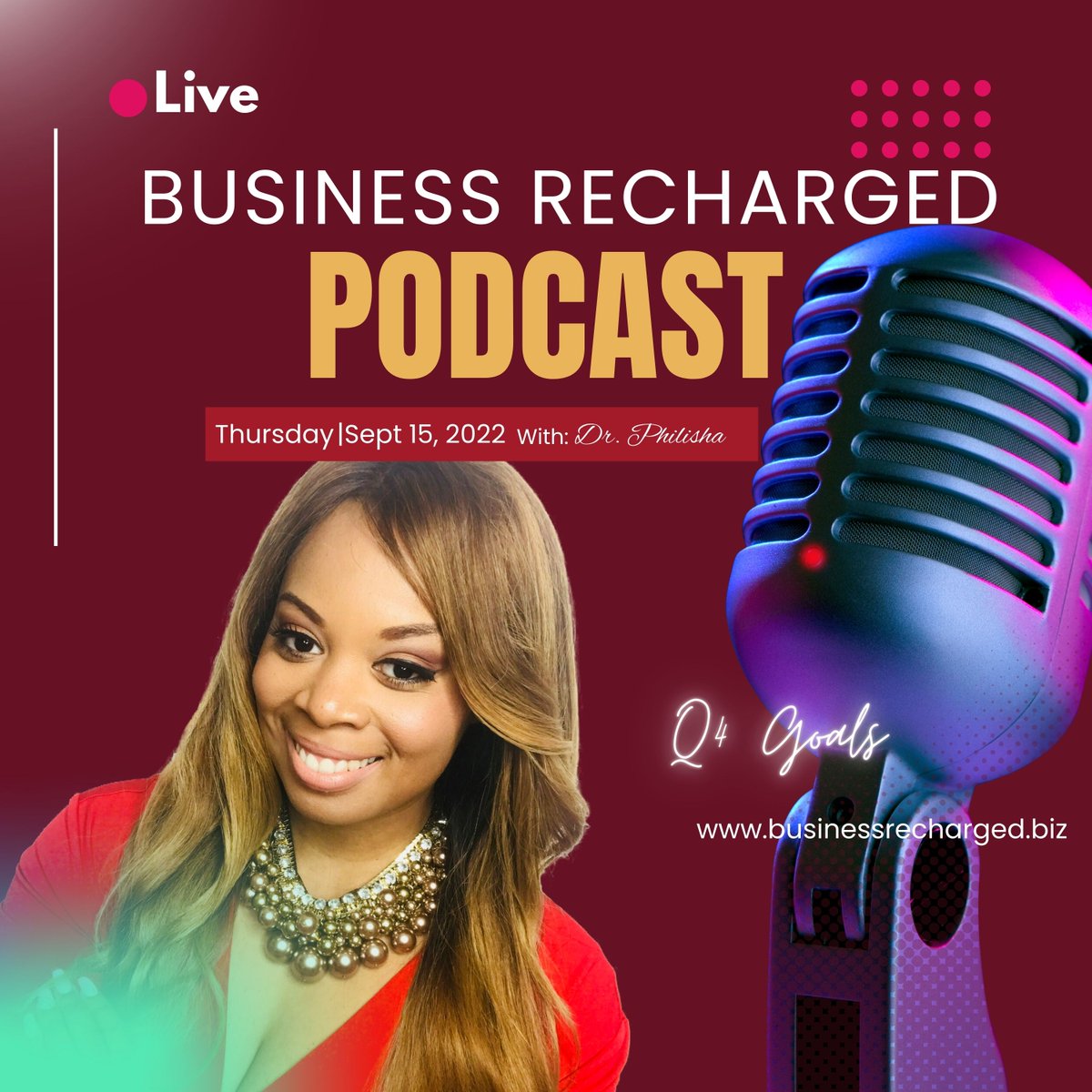 Mack_Institute's tweet photo. New Podcast Episode! Check it out everywhere that you consume podcasts! #goals #businessrechargedpodcast #philishamack #setgoals https://t.co/OebTC9PcIN