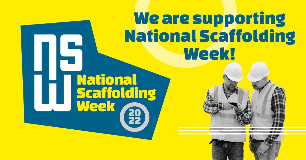 We're supporting #NationalScaffoldingWeek! 

🛠️ The first National Scaffolding Week aims to inspire a new generation to take up  on industry roles by shining a light on projects, career options and skills training available within a dynamic sector of construction. #ScaffWeek