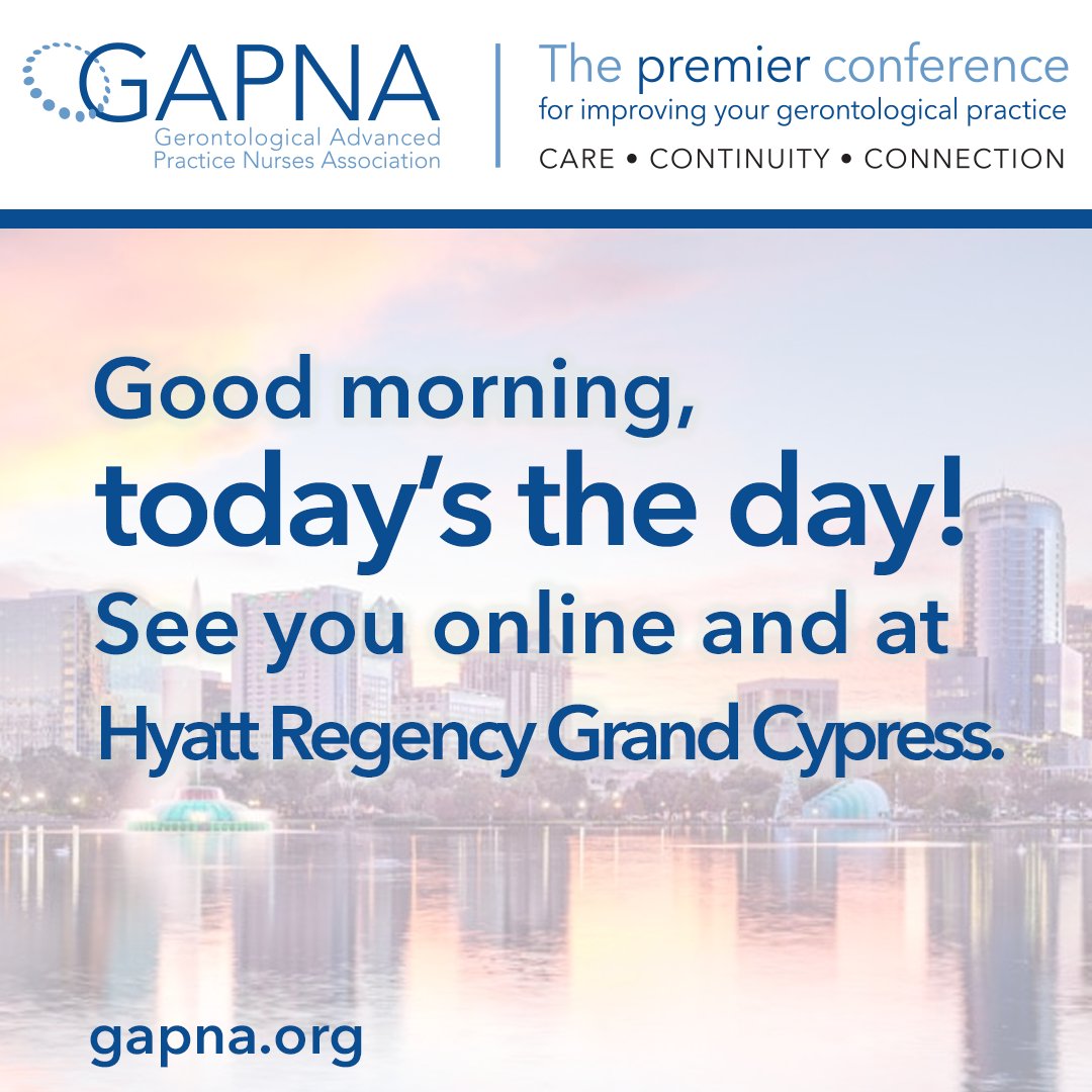 GAPNA_HQ's tweet photo. We look forward to connecting with you all in-person and online! 😄
 #conference #orlando #nursing #gerontology #seeorlando https://t.co/kD7SCqJGUf
