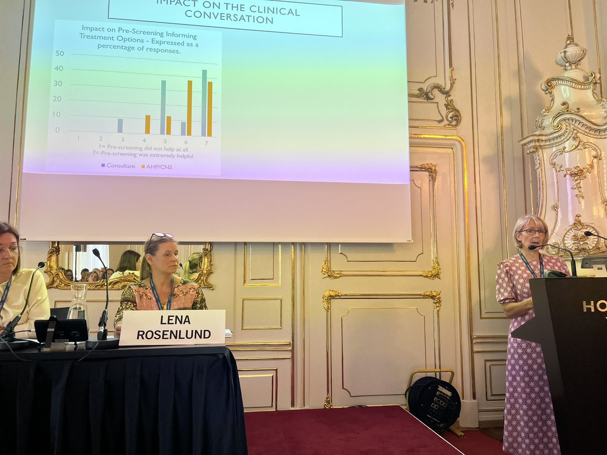 Fantastic talk from <a href="/SaraSLT63/">Sara Andrew</a> focusing on the importance of patient communication in the clinical conversation! #speechandlanguagetherapy #EANO2022