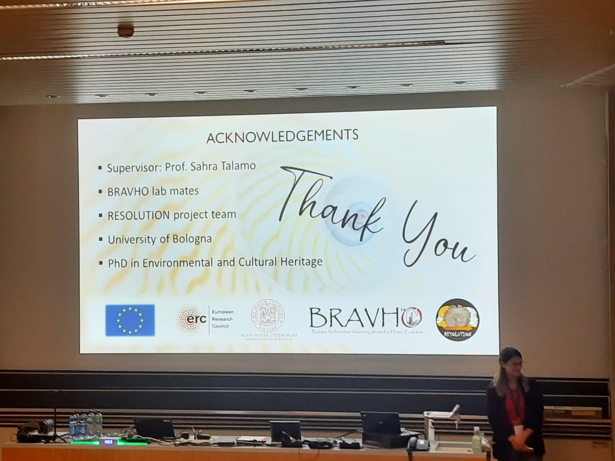 ERC_RESOLUTION's tweet photo. At the Radiocarbon Conference @ETH_en bring some results of the @ERC_RESOLUTION great talk by @DraganaPalecek 
 on #fossils shells and great poster by @tasshells on our graphite target at the #Bravho lab in @Ciamician_unibo https://t.co/0Nl4Dc95Bw