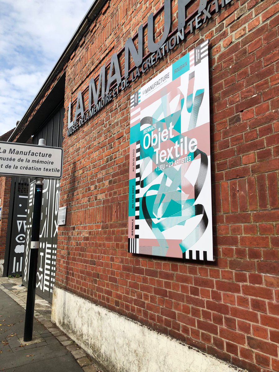 LaManufRBX's tweet photo. La 3e biennale #Objettextile et ses 23 artistes, c'est bientôt à #LaManuf #Roubaix !
>> RDV pour le vernissage et la remise de prix samedi 17 sept à 18h30
>> A découvrir jusqu'au 30 oct, du mardi au dimanche, 14h-18h
https://t.co/leKAjWLhfj https://t.co/BvAx87C7m8