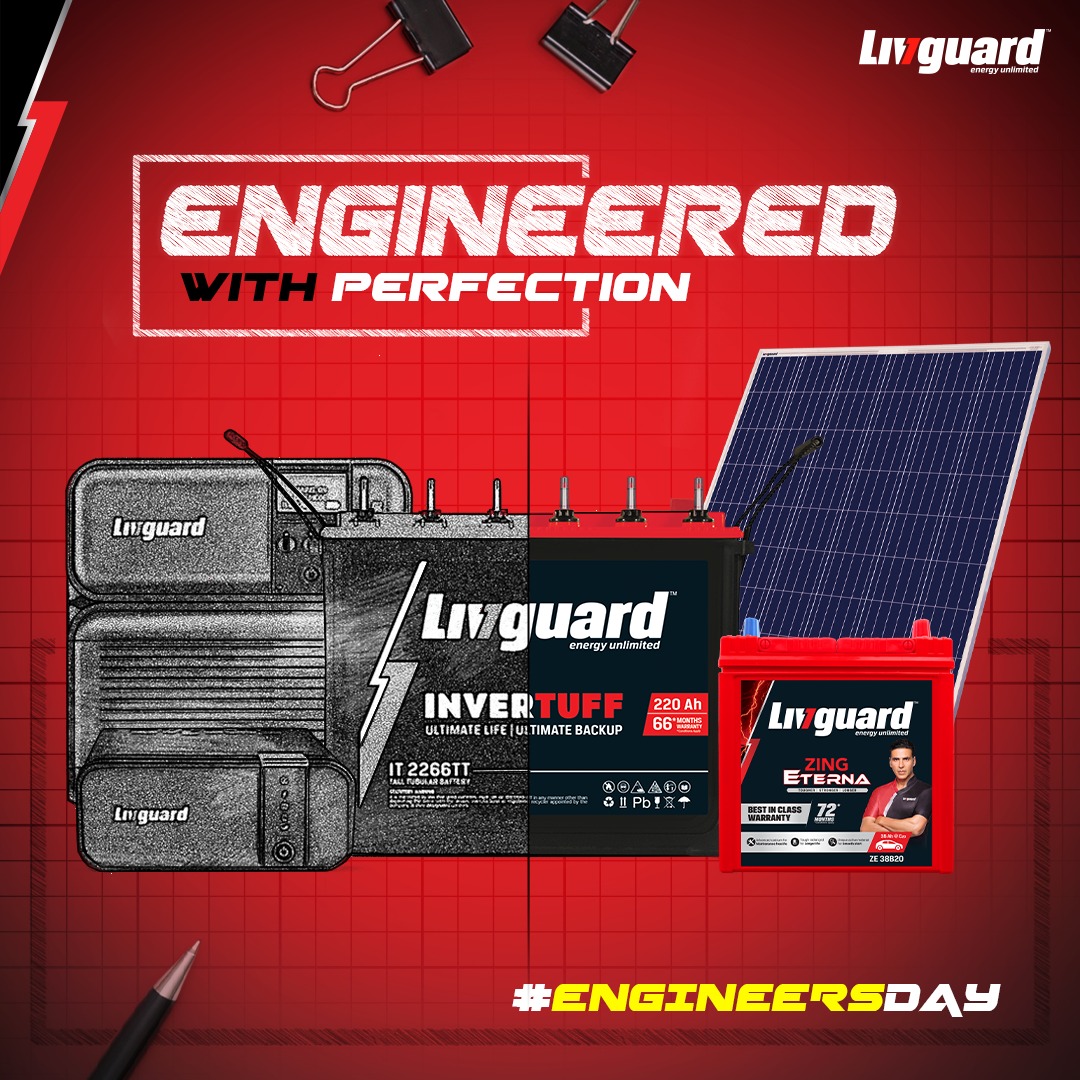 LivguardEnergy's tweet photo. Think it, Create it - The Fastest! Livfast wishes all the creators a Happy Engineers Day.

#Livfast #EngineersDay #HappyEngineersDay https://t.co/g6071OXCza