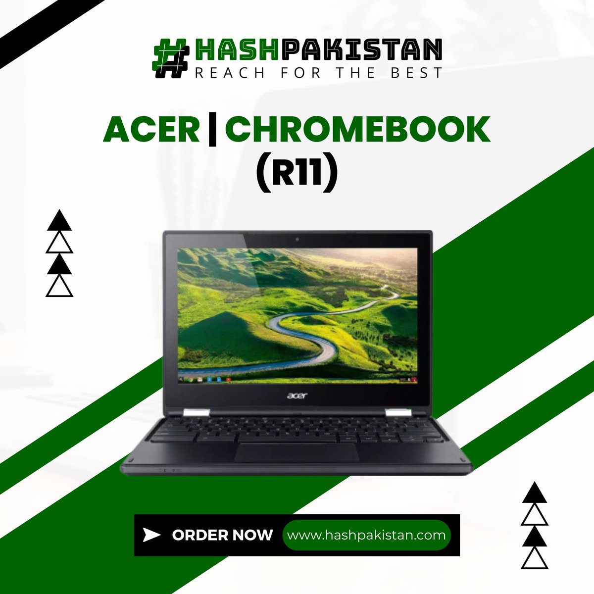 HashPakistan47's tweet photo. Acer | ChromeBook R11 | Touch Screen | 16GB Storage | 4GB RAM | 360 Rotatable | 11.6″ HD Display | Playstore Supported | 10 hours Battery Time | ChromeBook
..
#hashpakistan #chromebooks #chromebook #chromeos #technology #google #tech #chrome #pixelbook #pakistan #teampixel #acer https://t.co/WMV2Lr5m8Z