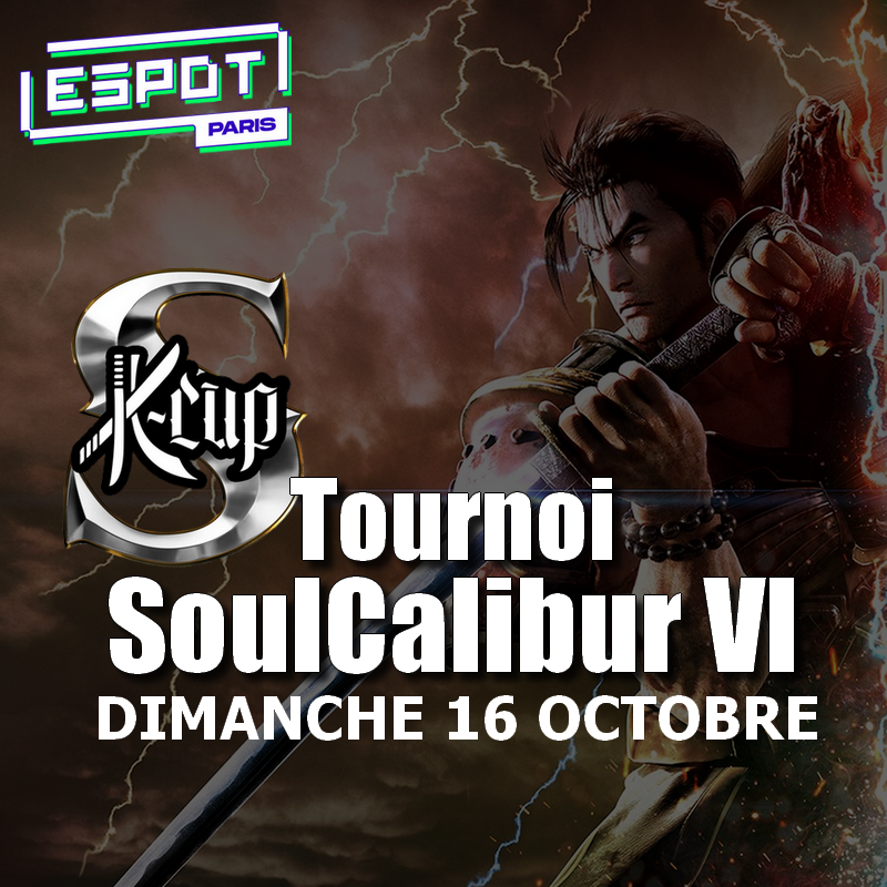 KawaiiSc2's tweet photo. Bonjour à tous ! La #KcupSoulCaliburVI Revient le dimanche 16 octobre en offline à @espotparis ! 
300e de CP + Une jolie petite coupe + des surprises ! 
10e l'entrée, inscription ici https://t.co/m61o2i3WpO #SoulCaliburVI https://t.co/USgBTQqoxX