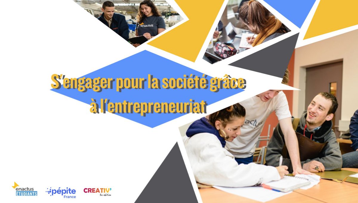 PepiteFrance's tweet photo. 📣#Webinaire Pépite France x @EnactusFrance📣
Tu es engagé et sensible aux problématiques environnementales et sociétales ?✊
Découvre les témoignages d'entrepreneurs à impact qui ont su se lancer ! ✨
🗓RDV le 5 octobre de 18h à 19h30 avec #CREATIV22
➡https://t.co/Pyv34H4AWh https://t.co/aRMJ2DEFD1