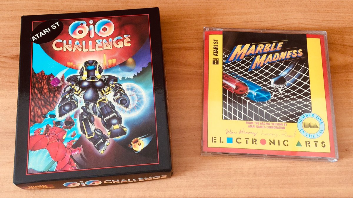 Gamrok's tweet image. Very happy to own these two games again 🤩 (in French version!!!)

On the left, my first Delphine Software game 💫

On the right, the first game I bought with my pocket money 🥰

1/

#RetroGaming #BioChallenge #MarbleMadness #AtariST #Amiga