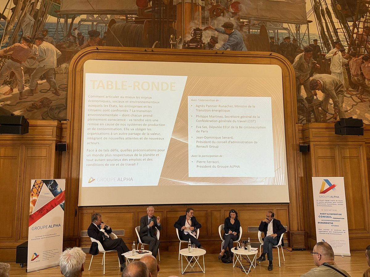 GroupeAlpha's tweet photo. « L’entreprise est une institution, au cœur de la société. Elle agira avec toutes les parties de l’entreprise, les salariés et les actionnaires, et tout son environnement, l’Etat et les territoires. » @jdsenard @renaultgroup
#AlphaDebats #transitionjuste #TransitionEcologique https://t.co/iYQIk90I5s