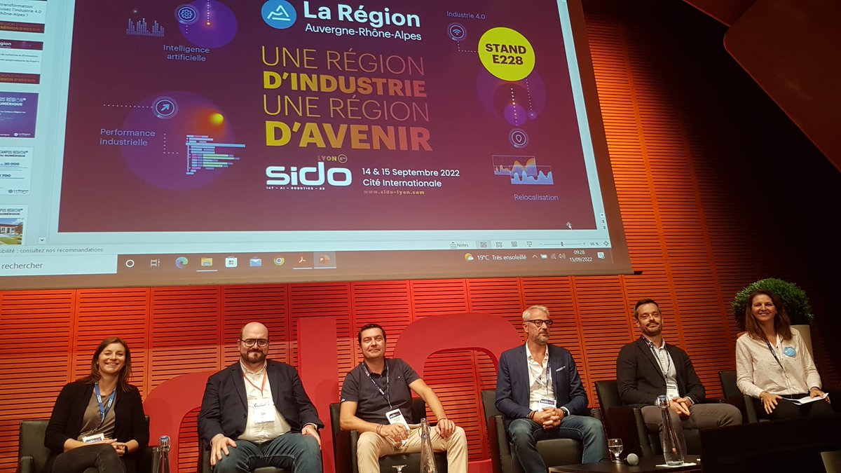 Pulsalys's tweet photo. J2 au @SIDOevent! La Région @auvergnerhalpes met en lumière les programmes pour accélérer la #transformationdigitale : l’Usine de recherche et d’innovation du @CampusRegion, le programme régional d’accompagnement #Industrie40 et notre programme @eyssor avec @lvergnat de @Pulsalys https://t.co/qc7E0J0B5q