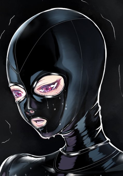 素顔差分が出来たから目口開き全頭マスク差分作ったけど…なんか素顔よりエロくない?気のせい? 