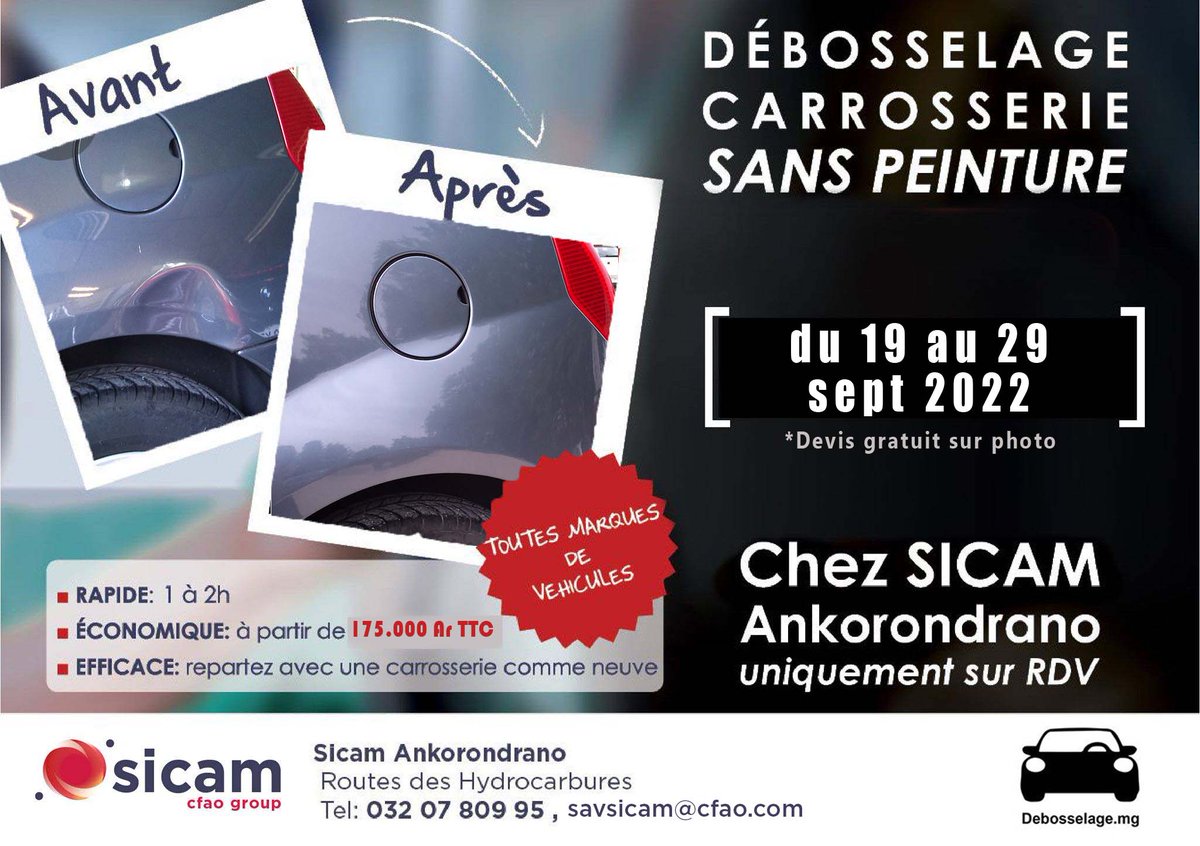 Debosselage_mg's tweet photo. Du 19 au 29 septembre https://t.co/YCjIICPXDq chez #ToyotaBySicam #SicamCfaoGroup #Toyota #Sicam #Cfao #Ankorondrano #Antananarivo #Tananarive #TrafTnr #Madagascar depuis 2014, devis gratuit sur photo savsicam@cfao.com / francis@debosselage.mg, #22AnsExpérience, avec et pour 🇲🇬 https://t.co/6gtYR74jqC